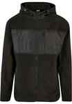 Urban Classics Herren Hooded Micro Fleece Jacket (1-St) Schwarz/Dunkelgrün/Dunkelgrau/Braun