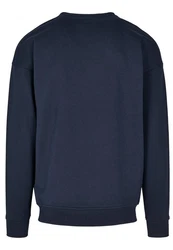 URBAN CLASSICS Rundhalspullover Sweat Crewneck Dunkelblau/Blau
