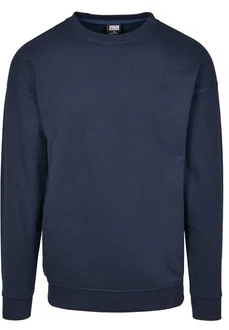 URBAN CLASSICS Rundhalspullover Sweat Crewneck Dunkelblau/Blau