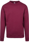 URBAN CLASSICS Rundhalspullover Sweat Crewneck Dunkelrot/Rosa/Lila/Bordeaux