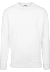 URBAN CLASSICS Rundhalspullover Sweat Crewneck Weiß/Creme