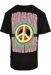 URBAN CLASSICS T-Shirt Urban Classics Herren Organic Big Peace Tee Dunkelblau/Schwarz/Grau