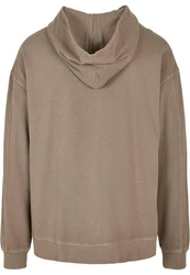URBAN CLASSICS Kapuzensweatshirt Urban Classics Herren Overdyed Camp Hoody Braun/Grau/Beige/Khaki