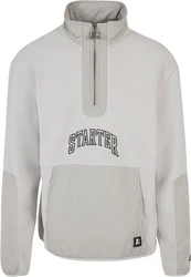 Starter Black Label Allwetterjacke Starter Thunder Polar Fleece Halfzip (1-St) Grau/Hellgrau/Beige/Weiß/Khaki
