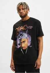 Mister Tee T-Shirt Tupac All Eyez On Me Anniversary Oversize Tee (1-tlg) Rot/Schwarz/Grün