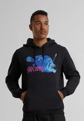 Mister Tee Kapuzenpullover Anxiety Hoody (1-tlg) Lila/Schwarz/Rosa