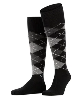 Burlington Kniestrümpfe Preston Schwarz