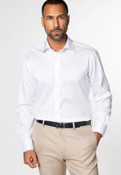 Eterna Langarmhemd COMFORT FIT Weiß/Creme