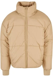 Urban Classics Herren Short Big Puffer Jacket (1-St) Khaki/Braun/Beige