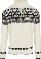 Brandit Herren Cardigan Norweger (1-tlg) Beige/Weiß/Creme