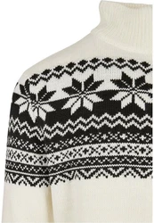 Brandit Herren Cardigan Norweger (1-tlg) Beige/Weiß/Creme