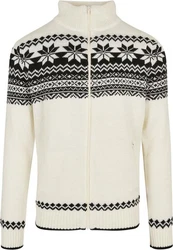 Brandit Herren Cardigan Norweger (1-tlg) Beige/Weiß/Creme