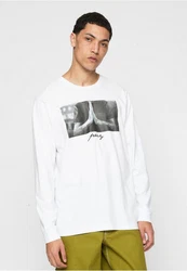 Mister Tee Longsleeve Pray Grau/Weiß