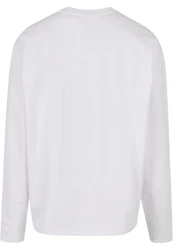 Urban Classics Longsleeve Ultra Heavy Oversized Weiß/Grau/Creme