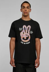 Upscale by Mister Tee Live in Peace Tee Grün/Orange/Rosa/Schwarz