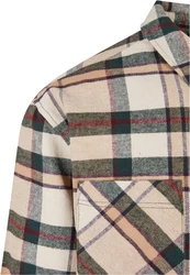 Urban Classics Herren Checked Mountain Shirt Beige/Braun