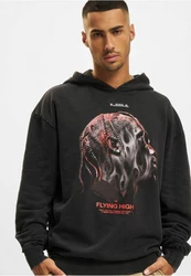 Upscale by Mister Tee Kapuzensweatshirt Herren Flying High Oversize Hoody (1-tlg) Schwarz/Rot/Dunkelgrau/Grün