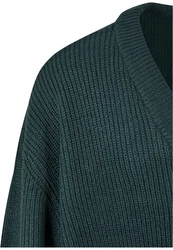 Urban Classics Strickjacke Dunkelgrün/Grün
