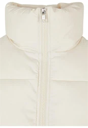 Urban Classics Damen Ladies Waisted Puffer Vest Khaki/Weiß/Beige/Creme/Braun