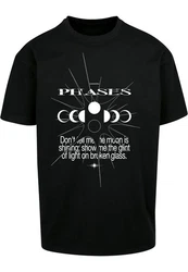 MisterTee Moon Phases Tee (1-tlg) Schwarz