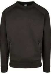 Urban Classics Rundhalspullover Raglan Zip Pocket Crew Grau/Dunkelgrau/Dunkelbraun/Braun/Khaki/Dunkelgrün/Schwarz