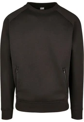 Urban Classics Rundhalspullover Raglan Zip Pocket Crew Grau/Dunkelgrau/Dunkelbraun/Braun/Khaki/Dunkelgrün/Schwarz