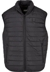 URBAN CLASSICS Jerseyweste Light Bubble Vest (1-tlg) Schwarz/Grau