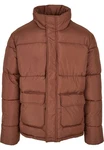Urban Classics Herren Short Puffer Jacket (1-St) Braun/Rot