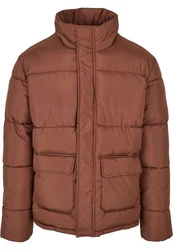 Urban Classics Herren Short Puffer Jacket (1-St) Braun/Rot