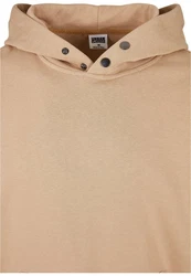 URBAN CLASSICS Kapuzensweatshirt Snap Hoody (1-tlg) Beige/Braun/Khaki