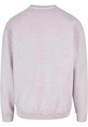 Urban Classics Rundhalspullover Heavy Terry Garment Dye Crew Lila/Rosa