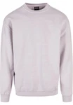 Urban Classics Rundhalspullover Heavy Terry Garment Dye Crew Lila/Rosa