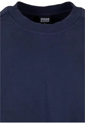 Urban Classics Rundhalspullover Heavy Terry Garment Dye Crew Dunkelblau/Blau