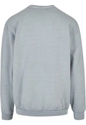 Urban Classics Rundhalspullover Heavy Terry Garment Dye Crew Blau/Grau/Hellblau