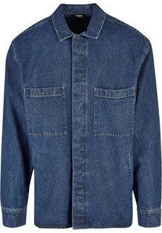 URBAN CLASSICS Langarmhemd Urban Classics Herren Oversized Denim Pocket Shirt URBAN CLASSICS Langarmhemd Urban Classics Herren Oversized Denim Pocket Shirt