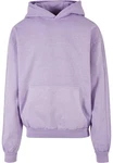 URBAN CLASSICS Kapuzensweatshirt Heavy Terry Garment Dye Hoody Lila
