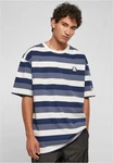 Starter Black Label Kurzarmshirt Starter Sun Stripes Oversize Tee Hellblau/Blau/Dunkelblau/Beige