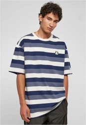 Starter Black Label Kurzarmshirt Starter Sun Stripes Oversize Tee Hellblau/Blau/Dunkelblau/Beige