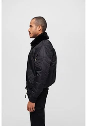 Brandit Winterjacke MA2 Jacket Fur Collar (1-St) Schwarz/Dunkelblau/Blau/Grau/Dunkelgrau