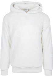 Urban Classics Sweatshirt Sherpa Hoody Weiß/Creme