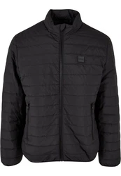 Urban Classics Jacke Anorak Light Bubble Jacket (1-St) Schwarz/Dunkelgrau/Grau