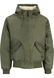 Brandit CWU Hooded Jacket Dunkelgrün/Khaki