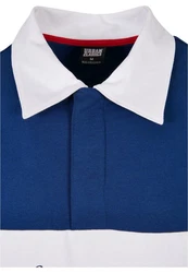 URBAN CLASSICS Herren Oversized Rugby Longsleeve Blau/Dunkelblau