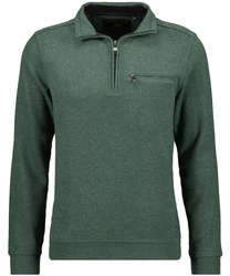 RAGMAN Pullover und Sweatshirt Mock Neck Zip Dunkelgrün/Grün