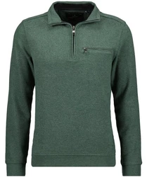 RAGMAN Pullover und Sweatshirt Mock Neck Zip Dunkelgrün/Grün