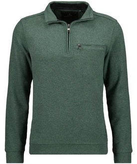 RAGMAN Pullover und Sweatshirt Mock Neck Zip Dunkelgrün/Grün