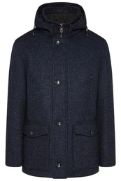 Langjacke mit abnehmbarer Kapuze