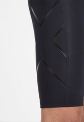 2xU Laufshorts Core Compression Schwarz/Dunkelgrau/Dunkelblau/Hellblau