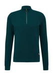 QS Strickpullover aus Strukturstrick Dunkelgrün/Türkis/Grün