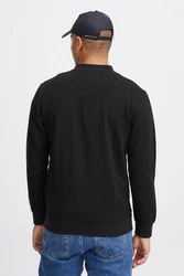 Indicode Sweatjacke IDBronte mit Reißverschluss Schwarz/Dunkelgrau